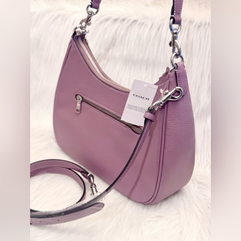 Coach Teri Hobo Leather Shoulder Bag - Picture 4 of 10
